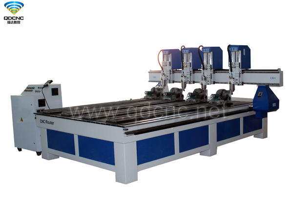 QD-1325-R4 CNC Router with Rotary